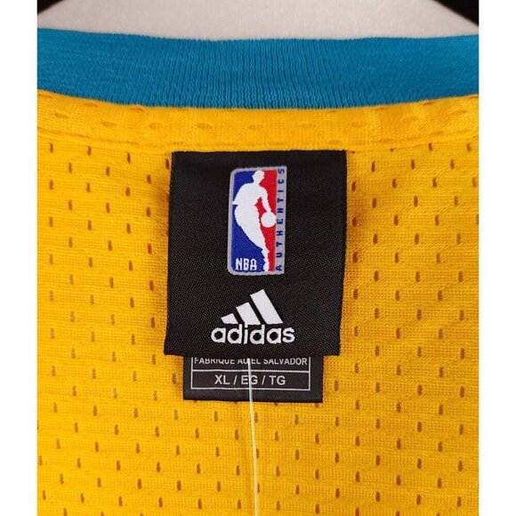 NBA Adidas New Orleans Hornets Chris Paul #3 Swingman Jersey XL Mens Yellow NWT - Picture 11 of 14